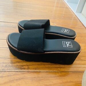 Black platform/sandals/clogs